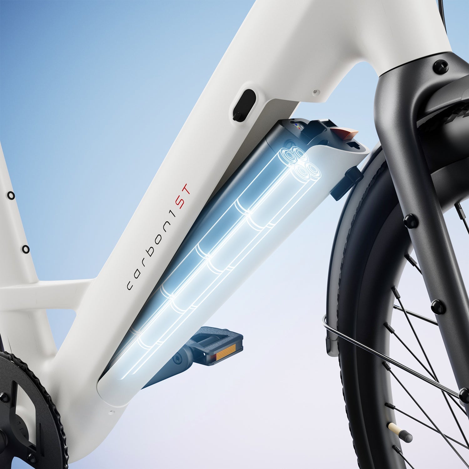 Carbon 1 Step-Thru Elektrisches City-Bike – Urtopia EU