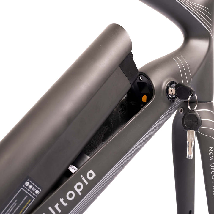 Urtopia extra battery on the e-bike